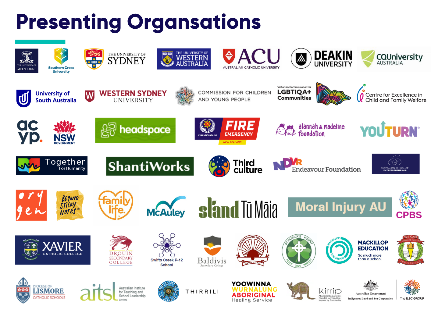 Presenting Organisations